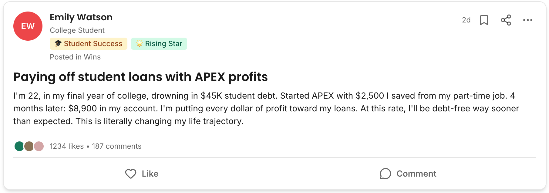 Community testimonial 13