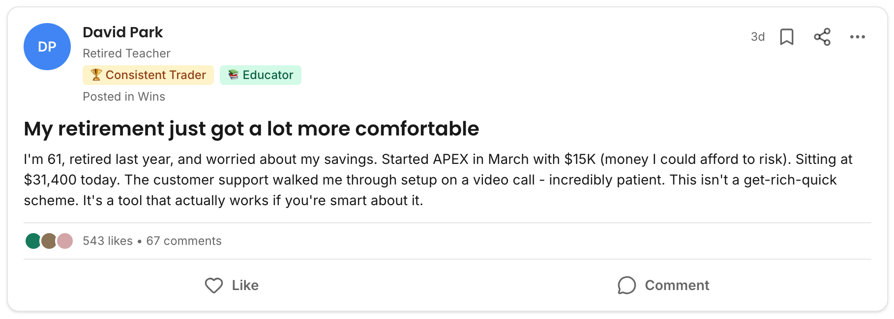 Community testimonial 9